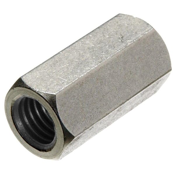 Newport Fasteners Coupling Nut, 1/4"-20, 18-8 Stainless Steel, Not Graded, 7/8 in Lg, 3/8 in Hex Wd 286468-PR-100